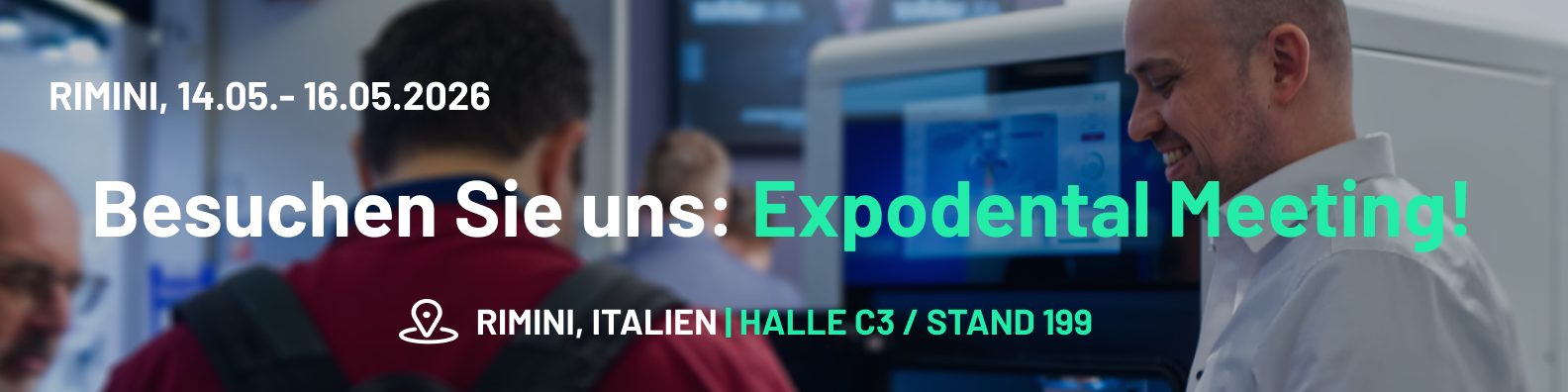 Ankündigung Expodental-Treffen 2026, Rimini, Italien