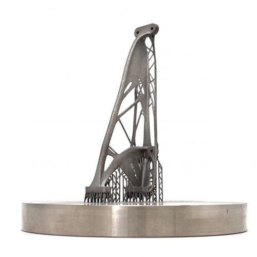 3d printed metallic bracket by 2onelab