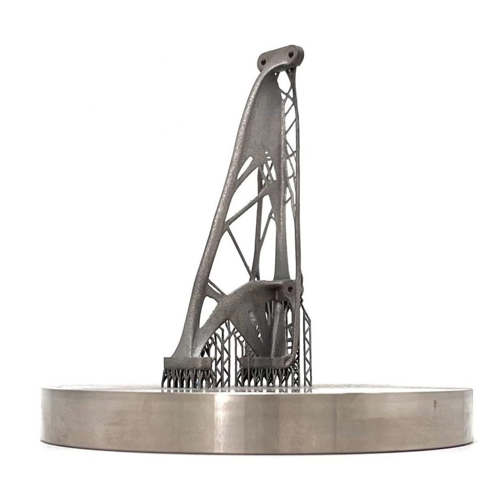 3d printed metallic bracket by 2onelab