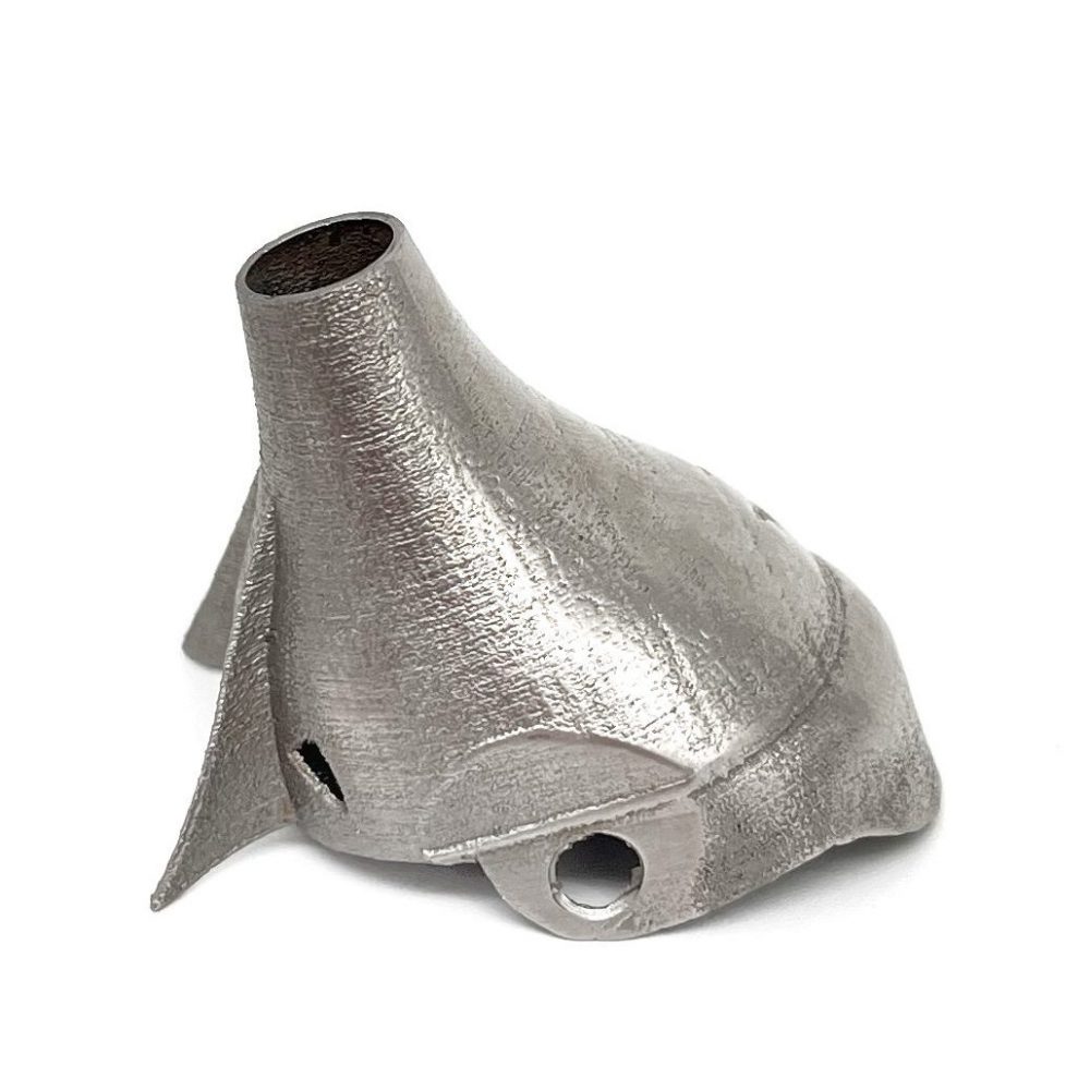 3D printed gas nozzle for hand held laser (Stainless Steel; 316L) by 2onelab