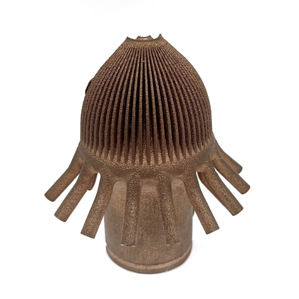 3D printed powder nozzle (Bronze) by 2onelab