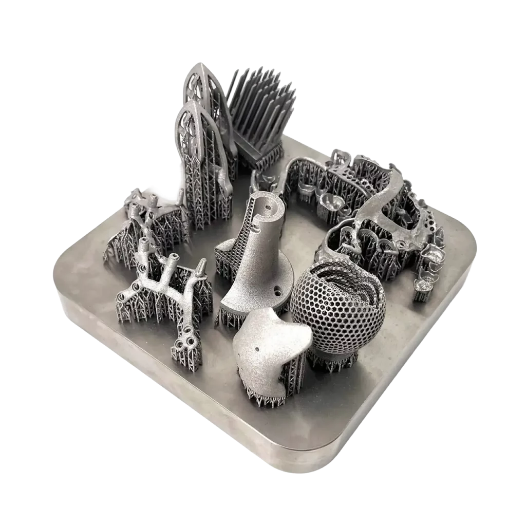 Metal 3D printed forms (Titanium) by 2Create Plus