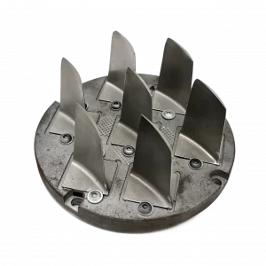 3D printed turbine plates (Titanium) by 2onelab