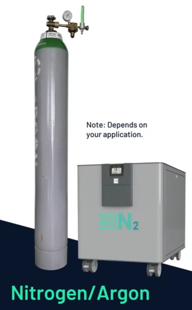2N2 measurements - gas supply for nitrogen or argon