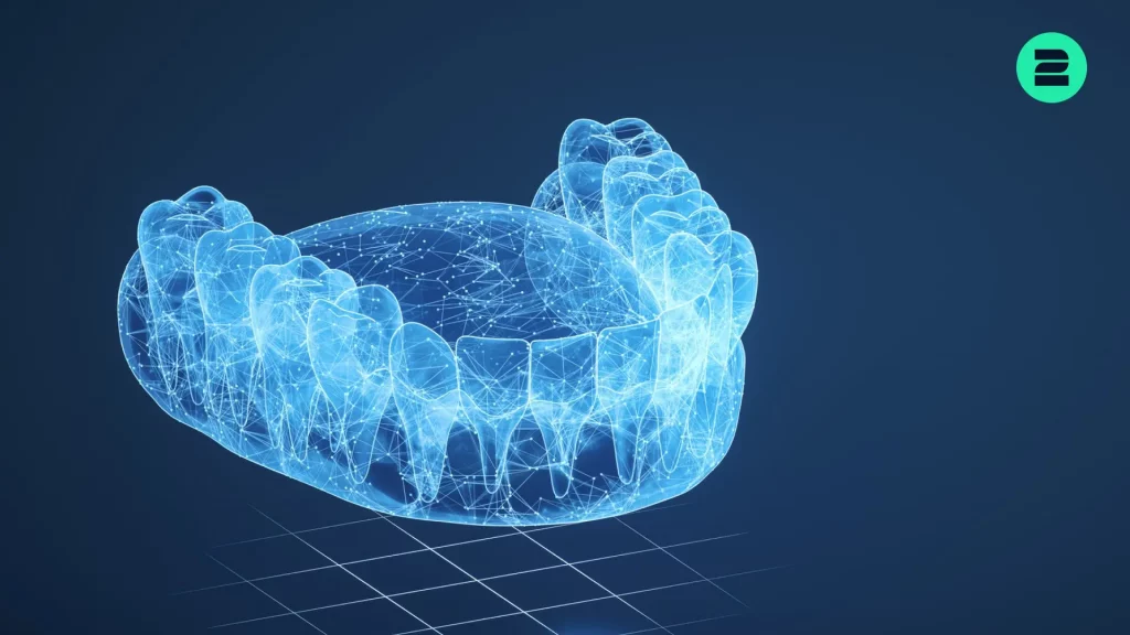 Digital Dentistry for Dental Labs: Benefits, Applications & Workflows – Semi-transparent 3D dental scan for analysis and treatment design