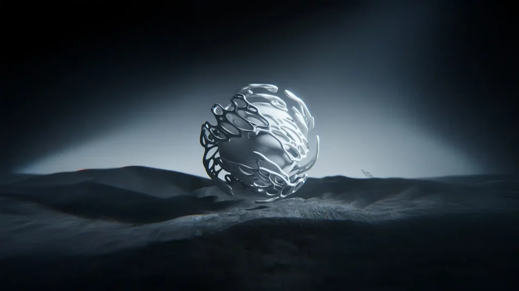 Decoration picture of an abstract bullet