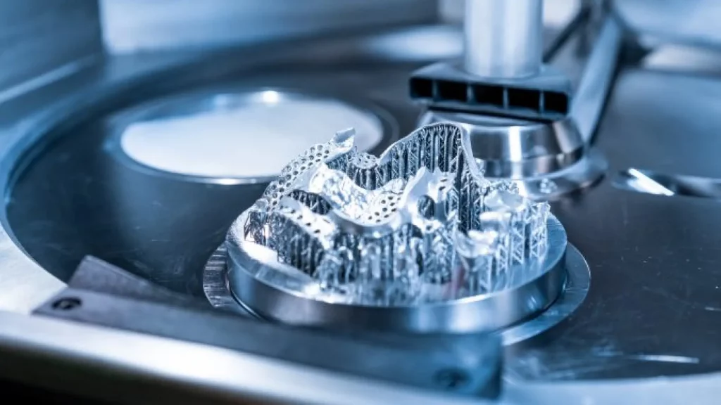 3D metal dental bridges and machine