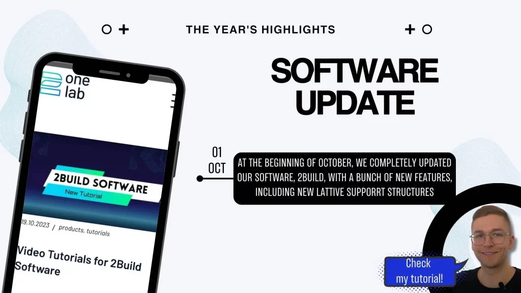 In 2023 we updated our software 2Build