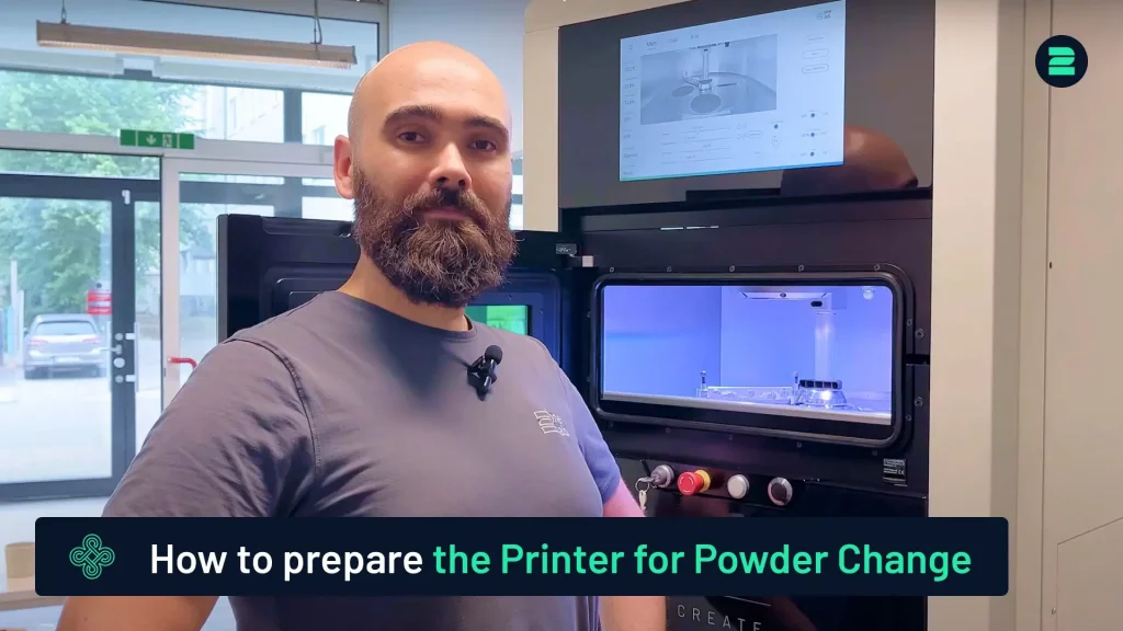 How to Prepare the 2Create for Powder Change