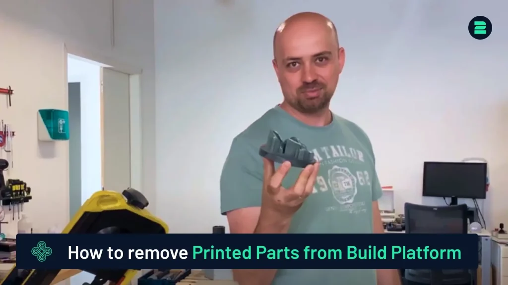 How to Remove 3D Printed Parts from the Building Platform