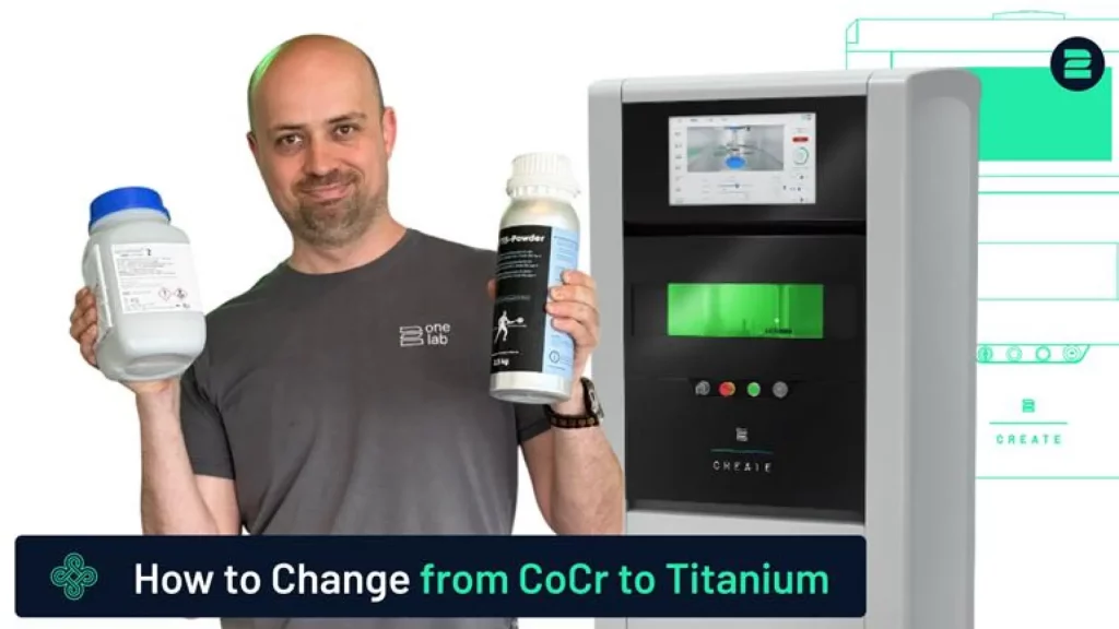 How to Switch from CoCr to Titanium for Titanium 3D Printing