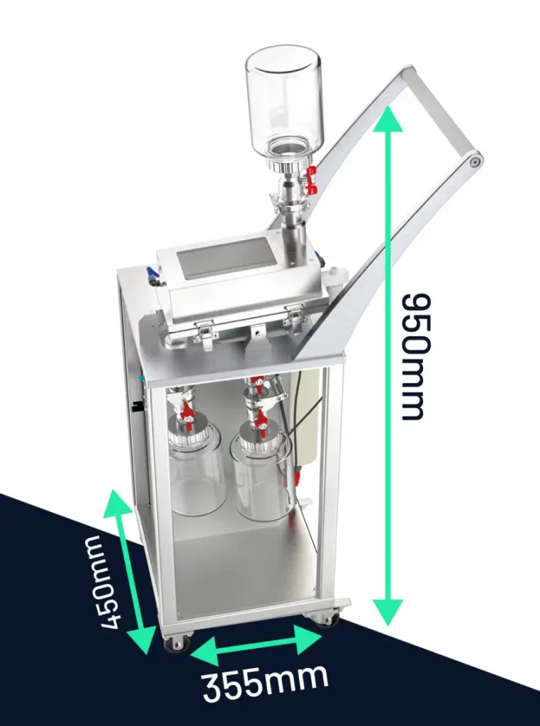 2sieve sieving system fpr metal powder